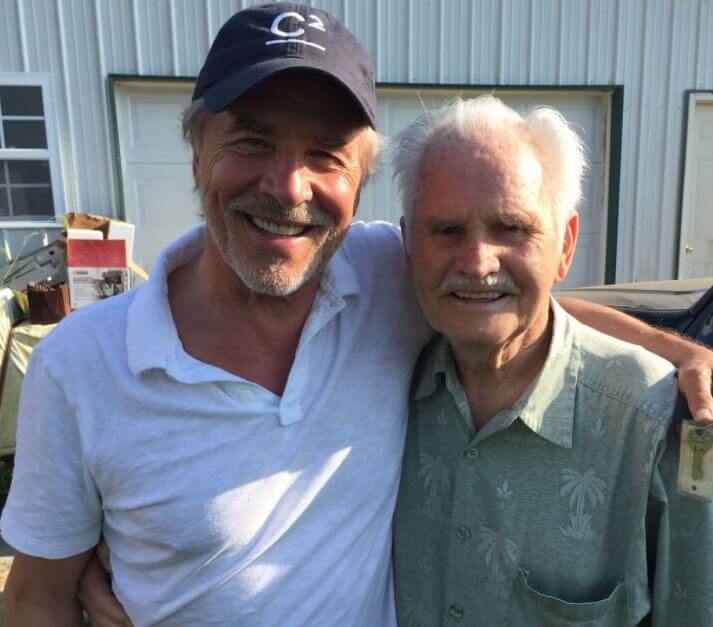 Wayne Fred Johnson with his son, Don Johnson.